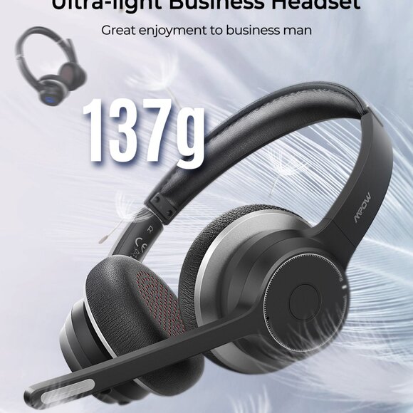 Mpow HC5 V5.0 Bluetooth Headset with Dual Mic - Picture 8 of 14